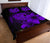 Hawaiian Map Turtle Hibiscus Polynesian Quilt Bedding Set - Purple - Polynesian Pride