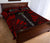 Cook Islands Quilt Bed Set - Cook Islands Coat Of Arms & Polynesian Red Tattoo Style - Polynesian Pride