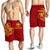 Hawaii Polynesian Personalised Men's Shorts - Vintage Polynesian Turtle (Red) - Polynesian Pride