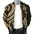 New Caledonia Men's Bomber Jacket - Gold Tentacle Turtle - Polynesian Pride