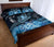 Hawaii Polynesian Turtle Waves Hibiscus Quilt Bed Set - Erik Style - AH - Blue - Polynesian Pride