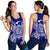 American Samoa Polynesian Women Tank Top Map Blue - Polynesian Pride