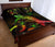 Niue Polynesian Quilt Bed Set - Turtle With Blooming Hibiscus Reggae - Polynesian Pride