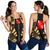 Wallis And Futuna Women Racerback Tank - Polynesian Tattoo Gold - Polynesian Pride