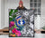 Northern Mariana Islands Premium Quilt White - Turtle Plumeria Banana Leaf - Polynesian Pride