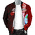 Guam Polynesian Men's Bomber Jacket - Coat Of Arm With Hibiscus - Polynesian Pride