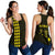 Hawaii Kakau Polynesian Three Turtles Map Women's Racerback Tank - Yellow Yellow - Polynesian Pride