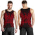 New Caledonia Polynesian Men Tank Top Map Red - Polynesian Pride