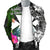 Wallis and Futuna Men Bomber Jacket - Turtle Plumeria Banana Leaf - Polynesian Pride