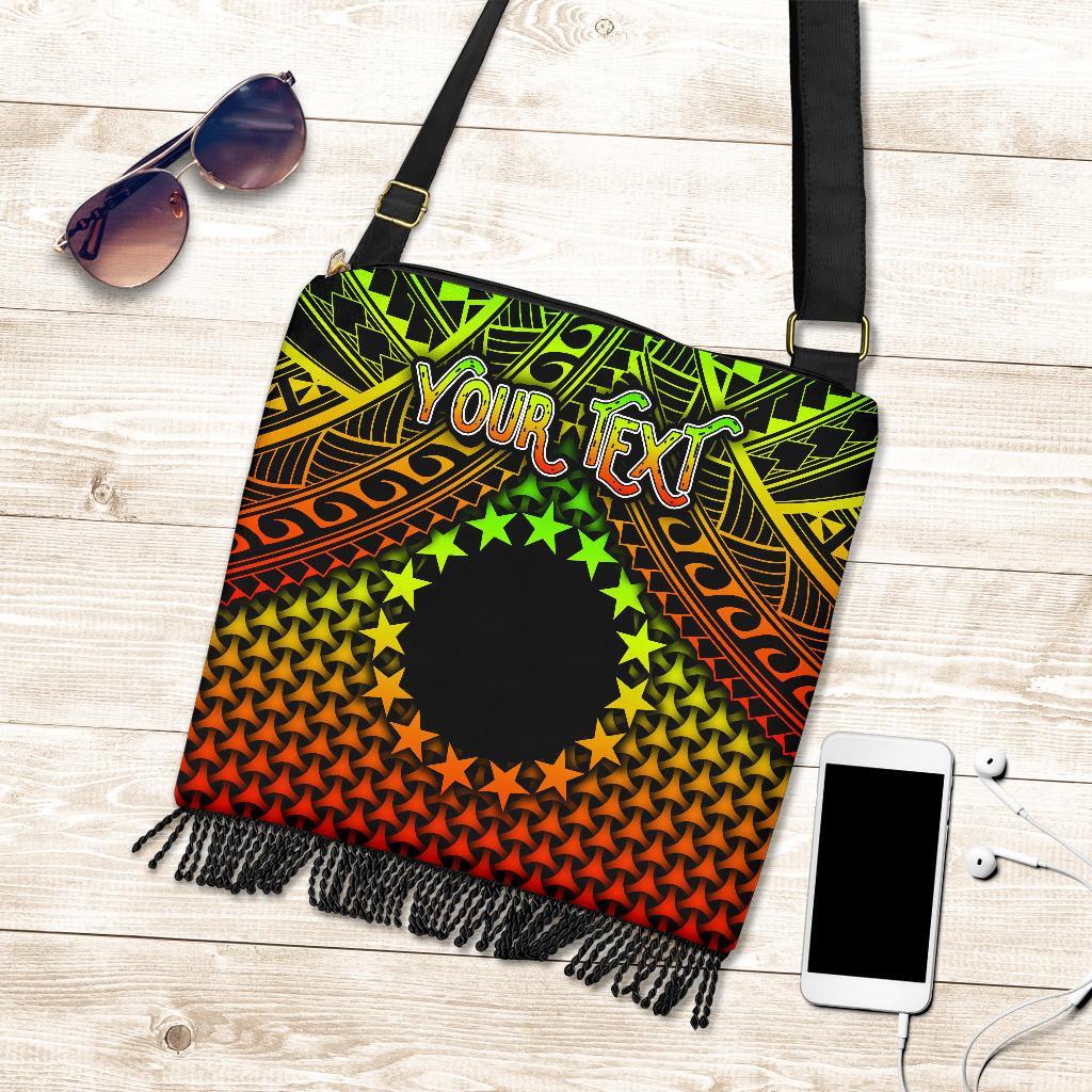 Polynesian Cook Islands Personalised Crossbody Boho Handbag - Reggae Vintage Polynesian Patterns One Style One Size Reggae - Polynesian Pride