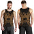 Samoa Polynesian Men Tank Top Map Gold - Polynesian Pride