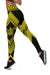 Turtle Polynesian Yellow Leggings - Diamond Style - Polynesian Pride