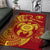 Hawaii Polynesian Personalised Area Rug - Vintage Polynesian Turtle (Red) - Polynesian Pride