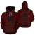 Marquesas Islands ll Over Hoodie Marquesas Islands Coat of rms Polynesian Red Black - Polynesian Pride