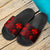 Wallis And Futuna Sandals - Turtle Hibiscus Pattern Red - Polynesian Pride