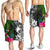 Nauru Men Shorts - Turtle Plumeria Banana Leaf - Polynesian Pride