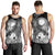 CNMI Men's Tank Top - Humpback Whale with Tropical Flowers (White) - Polynesian Pride