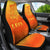 Sun In Leo Zodiac Car Seat Covers Polynesian Tattoo Simple - Orange - Polynesian Pride