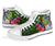 Tuvalu High Top Shoes - Turtle Plumeria Banana Leaf - Polynesian Pride