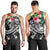 Polynesian Samoa Men's Tank Top - Summer Plumeria (Black) - Polynesian Pride