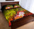 Chuuk Quilt Bed Set - Humpback Whale with Tropical Flowers (Yellow) - Polynesian Pride