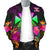 Wallis and Futuna Men's Bomber Jacket - Summer Hibiscus - Polynesian Pride