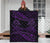 Aotearoa Premium Quilt Purple Maori Manaia With Silver Fern - Polynesian Pride