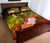 Vanuatu Quilt Bed Set - Humpback Whale with Tropical Flowers (Yellow) - Polynesian Pride