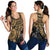 Tonga Polynesian Women's Racerback Tank - Golden Turtle - Polynesian Pride