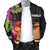 Tokelau Men's Bomber Jacket - Polynesian Hibiscus Pattern - Polynesian Pride