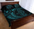 Polynesian Quilt Bed Set - Polynesian Blue Seahorse Tattoo - Polynesian Pride