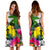 New Caledonia Midi Dress White - Turtle Plumeria Banana Leaf - Polynesian Pride