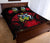 Solomon Islands Polynesian Quilt Bed Set Hibiscus Red - Polynesian Pride