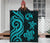 Tonga Polynesian Premium Quilt - Turquoise Tentacle Turtle - Polynesian Pride