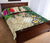 Marshall Islands Polynesian Quilt Bed Set - Hibiscus Turtle Tattoo Beige - Polynesian Pride