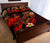 Guam Polynesian Quilt Bed Set - Plumeria Flowers And Waves - Polynesian Pride