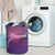 Hawaii Dolphin Violet Backgorund Laundry Basket AH - Polynesian Pride