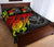 Hawaii Polynesian Quilt Bed Set - Hawaii Kanaka Maoli Map & Reggae Turtle - Polynesian Pride