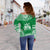 Norfolk Island Flag Polynesian Chief Women's Off Shoulder Sweater - Polynesian Pride