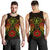 American Samoa Polynesian Men's Tank Top - Reggae Turtle Manta Ray RED - Polynesian Pride