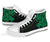 Polynesian Hawaii High Top Shoes - Kanaka Maoli Green Turtle - Polynesian Pride