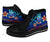 Tahiti High Top Shoes Blue - Vintage Tribal Mountain - Polynesian Pride