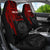 Tahiti Personalised Car Seat Covers - Tahiti Seal In Heartbeat Patterns Style (Red) - Polynesian Pride