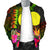 Palau Polynesian Men's Bomber Jacket - Hibiscus and Banana Leaves - Polynesian Pride