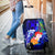 Tonga Luggage Covers - Humpback Whale with Tropical Flowers (Blue) - Polynesian Pride