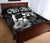 Tonga Polynesian Quilt Bed Set - Tonga Coat Of Arms & Black Hibiscus - Polynesian Pride