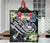 Polynesian Samoa Premium Quilt - Summer Plumeria (Black) - Polynesian Pride