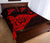 Hawaii Shaka Map Polynesian Quilt Bed Set - Red - Polynesian Pride