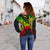 New Caledonia Polynesian Shoulder Sweater Map Reggae - Polynesian Pride