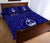 Guam Personalised Quilt Bed Set - Guam Seal With Polynesian Tattoo Style (Blue) - Polynesian Pride